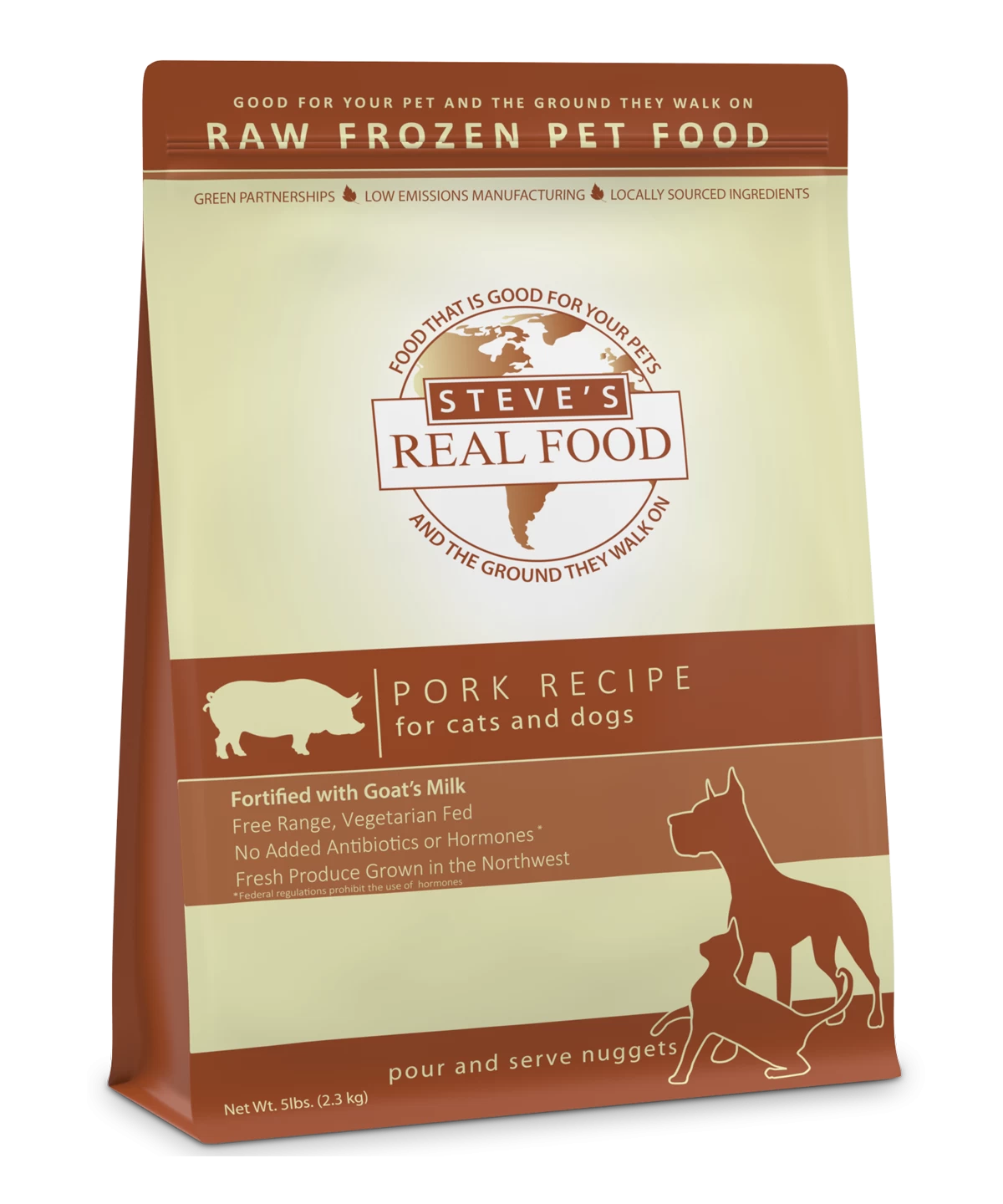 Steve's Real Food Raw Frozen Pork Diet Food For Dogs & Cats 2 Steve's Real Food Raw Frozen Pork Diet Food For Dogs & Cats - Image 2