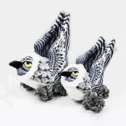 Steel Dog Ballistic Ballers Snowy Owl Plush Dog Toy Xlarge For Dogs