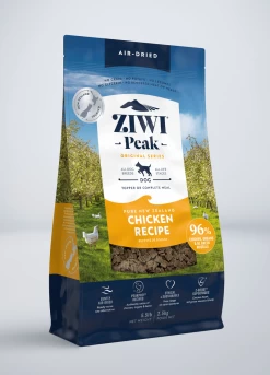 ZiwiPeak Grain Free Air-Dried Free-Range Chicken Recipe Dry Dog Food -Dog Supply Store ZIWI Peak Originals Air Dried Chicken Dog Left Angle 2.5kg 1600x2223px