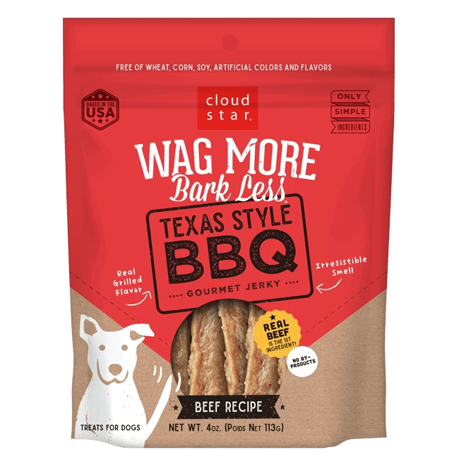 Cloud Star Wag More Bark Less Jerky: Texas Style BBQ Treats For Dogs 1 Cloud Star Wag More Bark Less Jerky: Texas Style BBQ Treats For Dogs