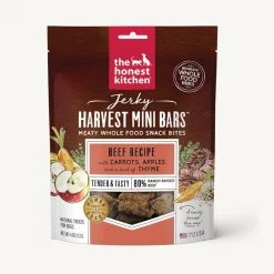 The Honest Kitchen Jerky Harvest Mini Bars Beef Recipe With Carrots & Apples For Dogs