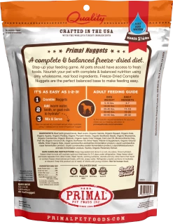 Primal Freeze Dried Nuggets Grain Free Beef Formula Dog Food -Dog Supply Store p 64cf36f1 c706 4573 be22 382a454f336c